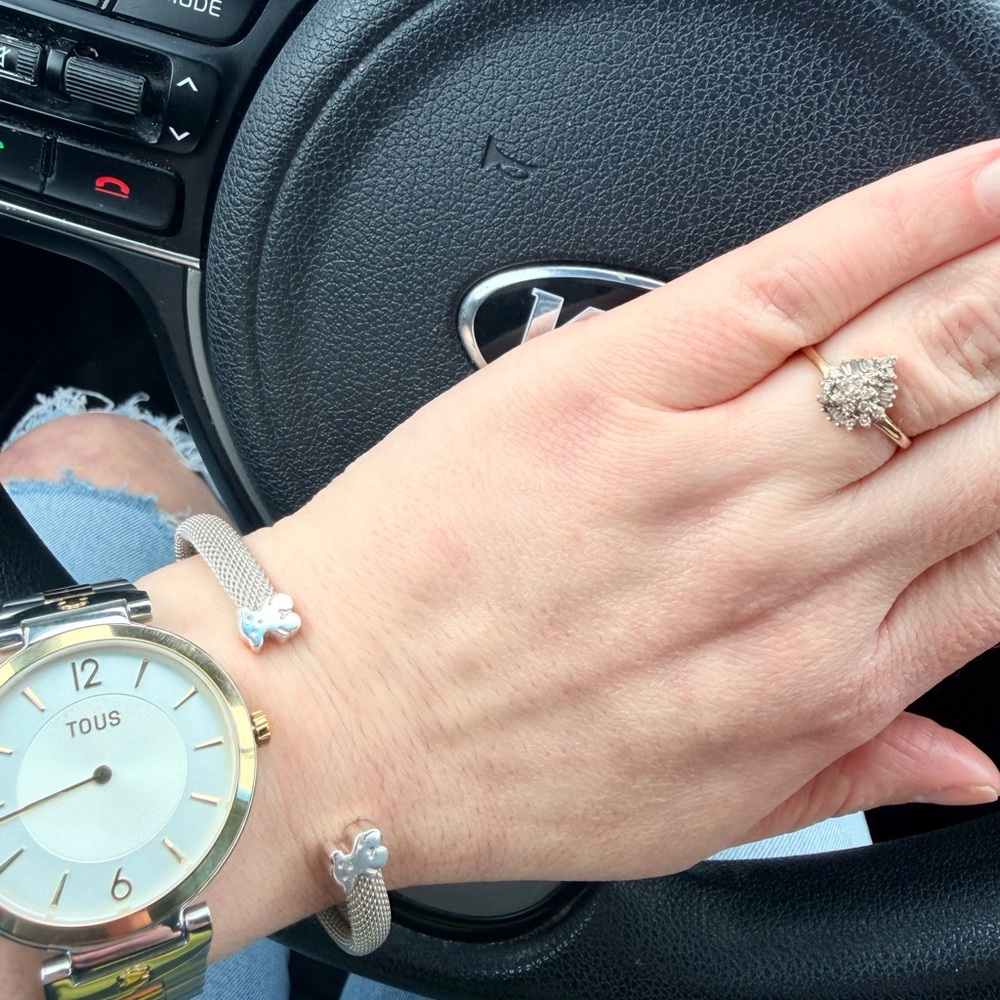 MESH TOUS SILVER BANGLE BEAR MOTIF - Picture 3 of 8